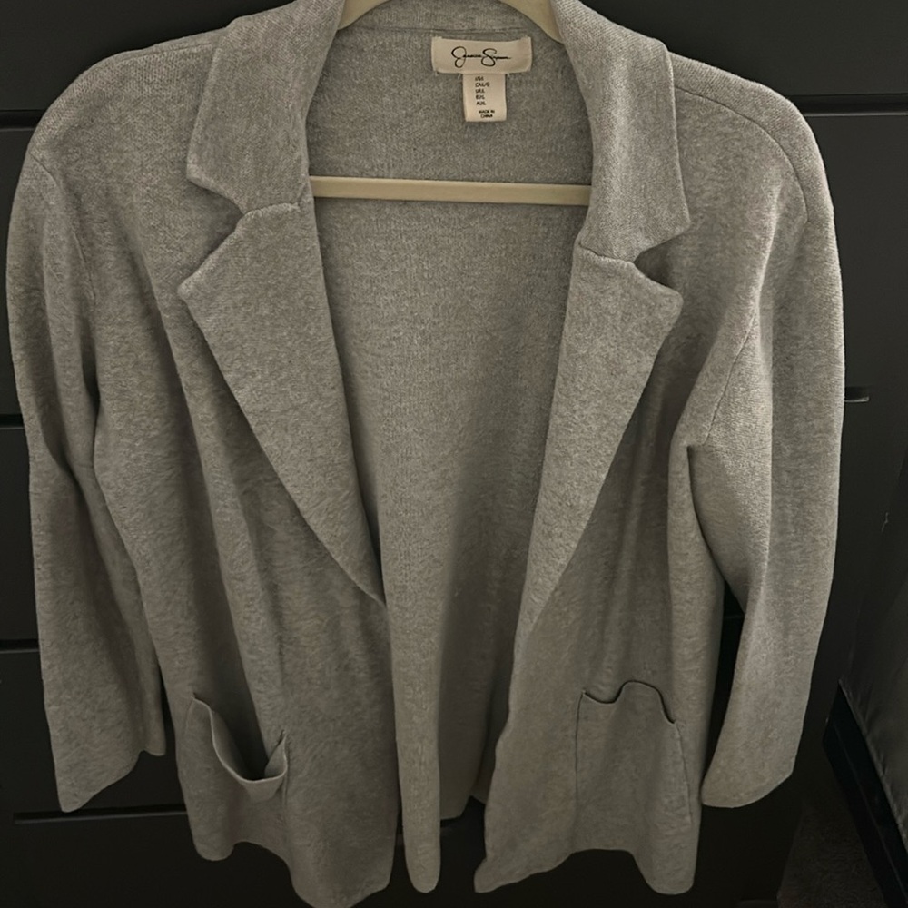 Jessica Simpson Gray blazer like sweater